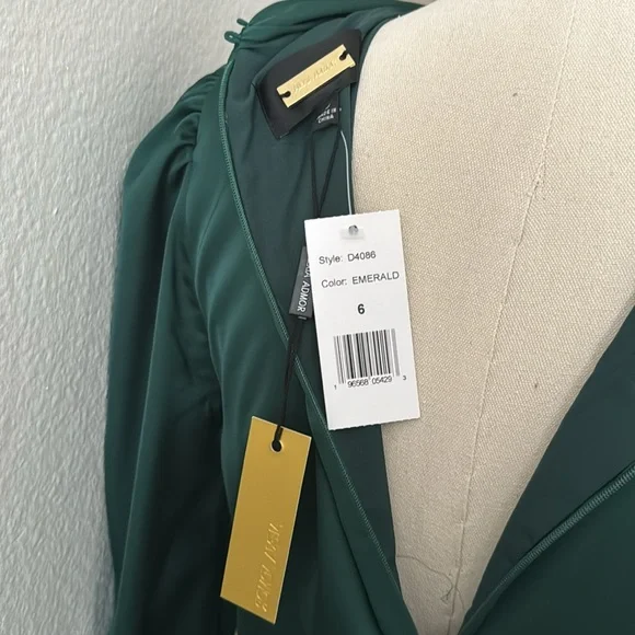 Alexia Admor Gillian Dress - Emerald, Size 6 | NWT - Picture 6 of 6